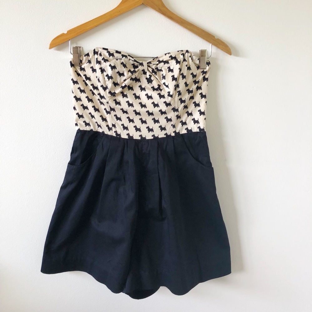 Anthropologie Scotty dog romper